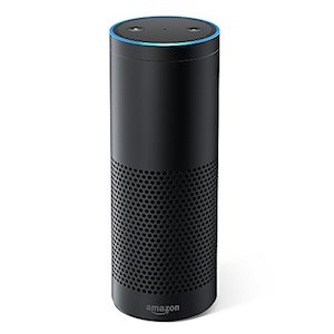 The voice activated internet connected speaker, Amazon’s Alexa - image from www.amazon.co.uk